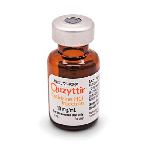 QUZYTTIR ™ (cetirizine hydrochloride injection), for intravenous use
