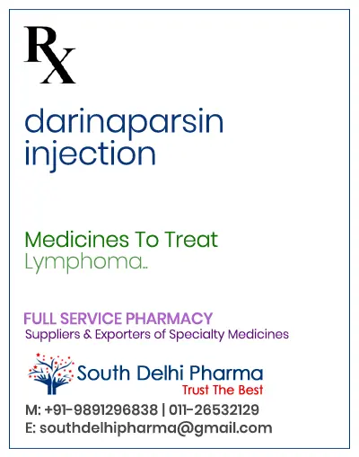 Darvias (darinaparsin) Injection cost Price In India